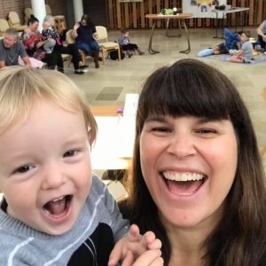 Photo of Anne Anderson and child